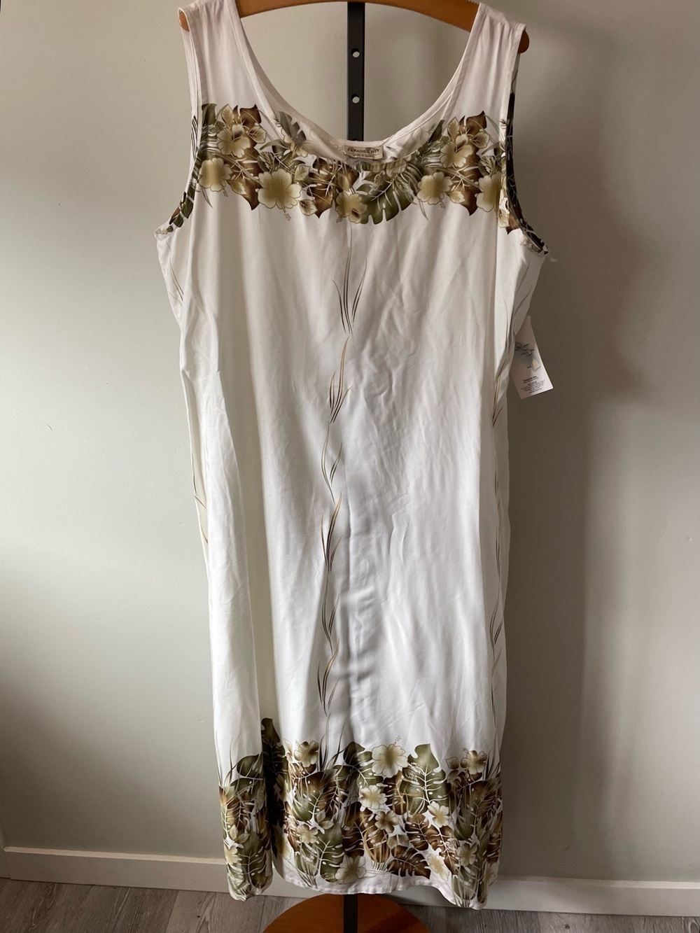 Paradise Bay Hawaii Tropical Print Maxi Dress Size 3XL NWT